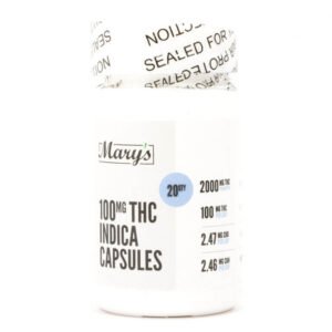 100mg Indica THC Capsules for Sleep